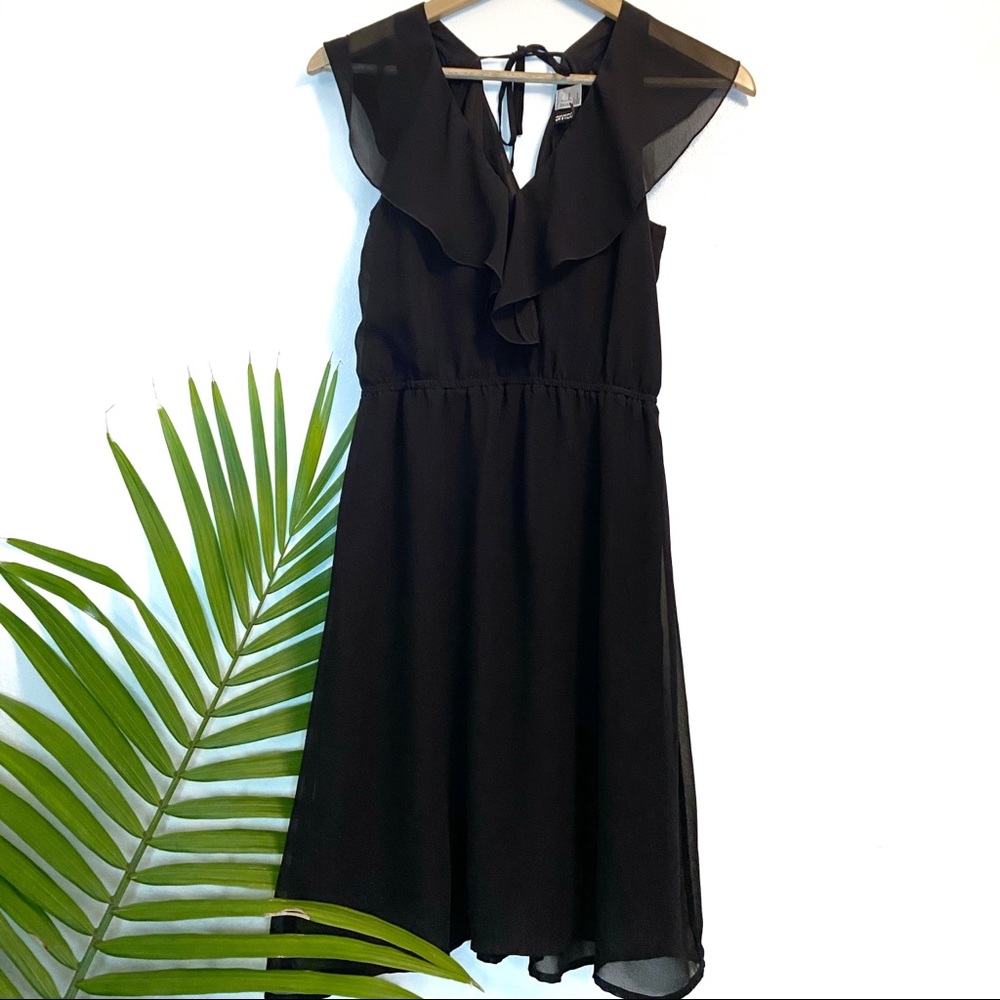 H&M Ruffled A-Line Dress